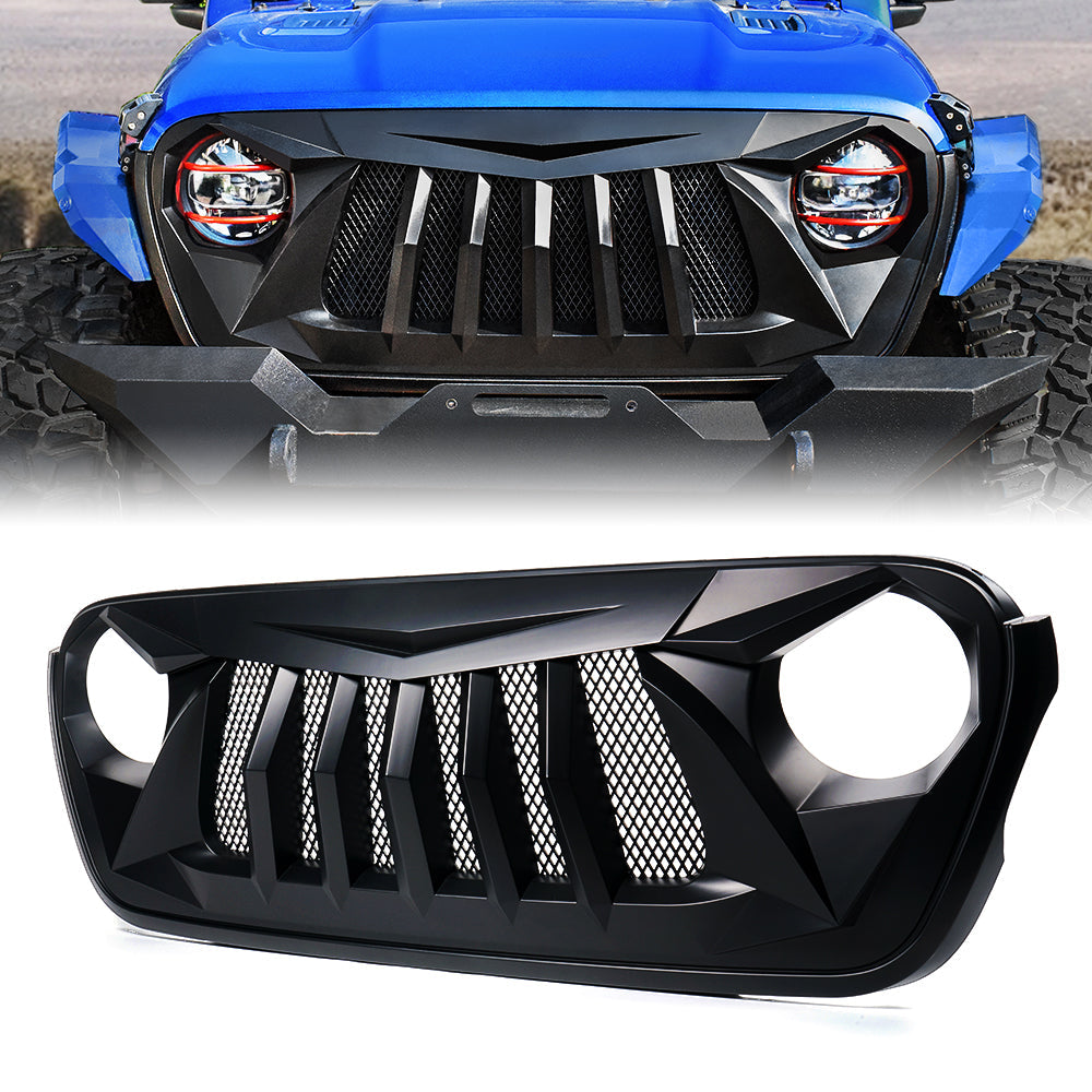 Xprite Replacement Grille Wrangler JL & Gladiator JT | Black Wido