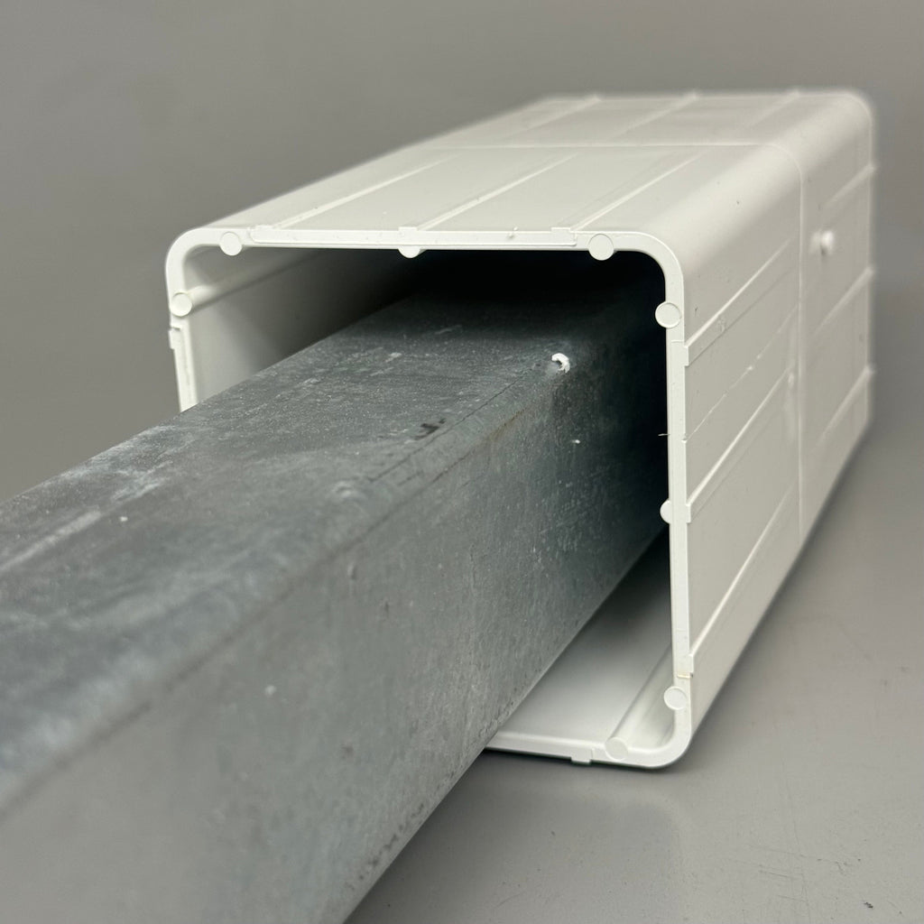 FIBERON Easy Install Post Sleeve Surface Mount Kit 37"x3.5" Silver 10131