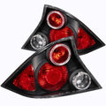 Anzo 2001-2003 Honda Civic Taillights Black w/ Halo