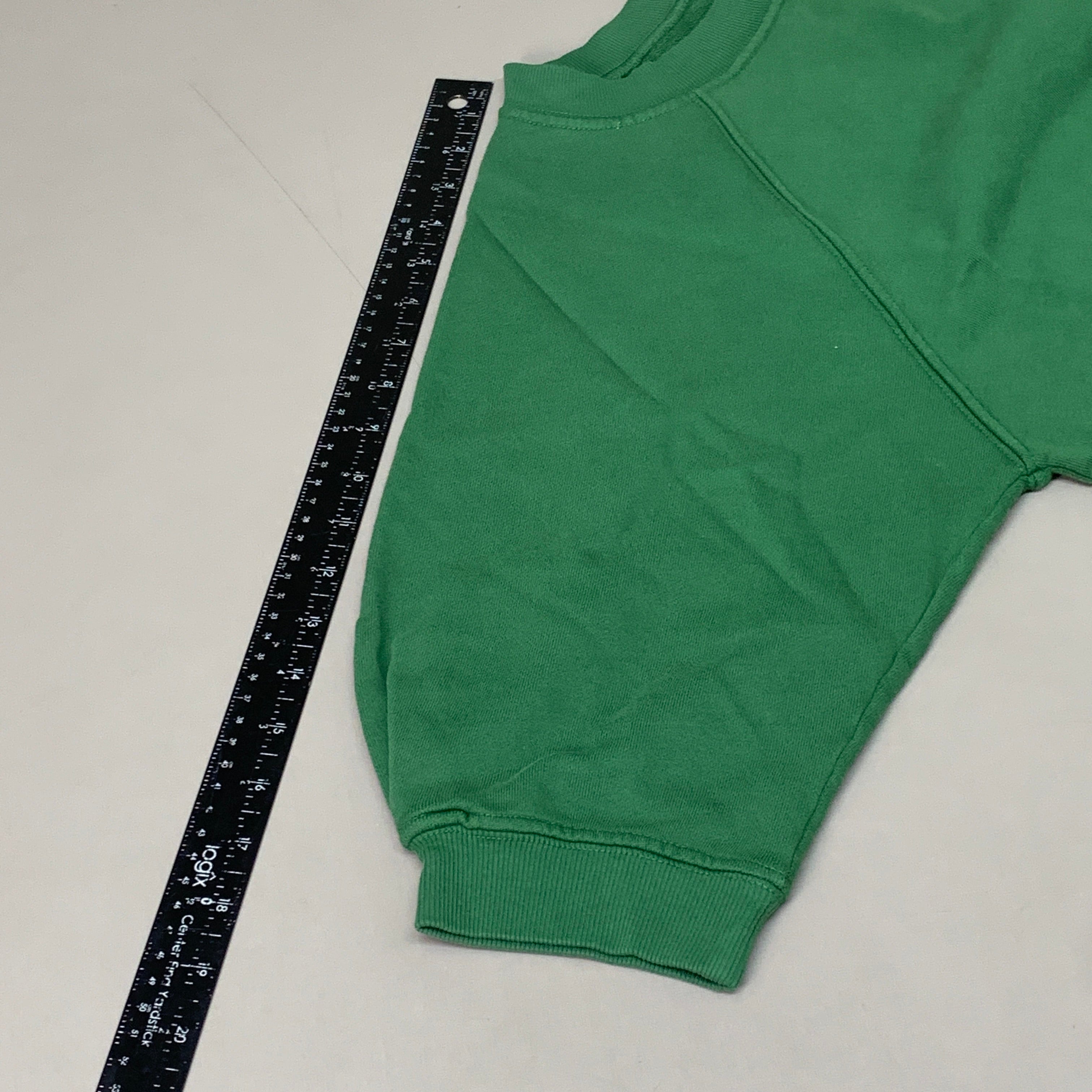 ETICA Fleur Raglan Sweat Top W/ Pintuck Sleeve Juniper Size Medium EW174412