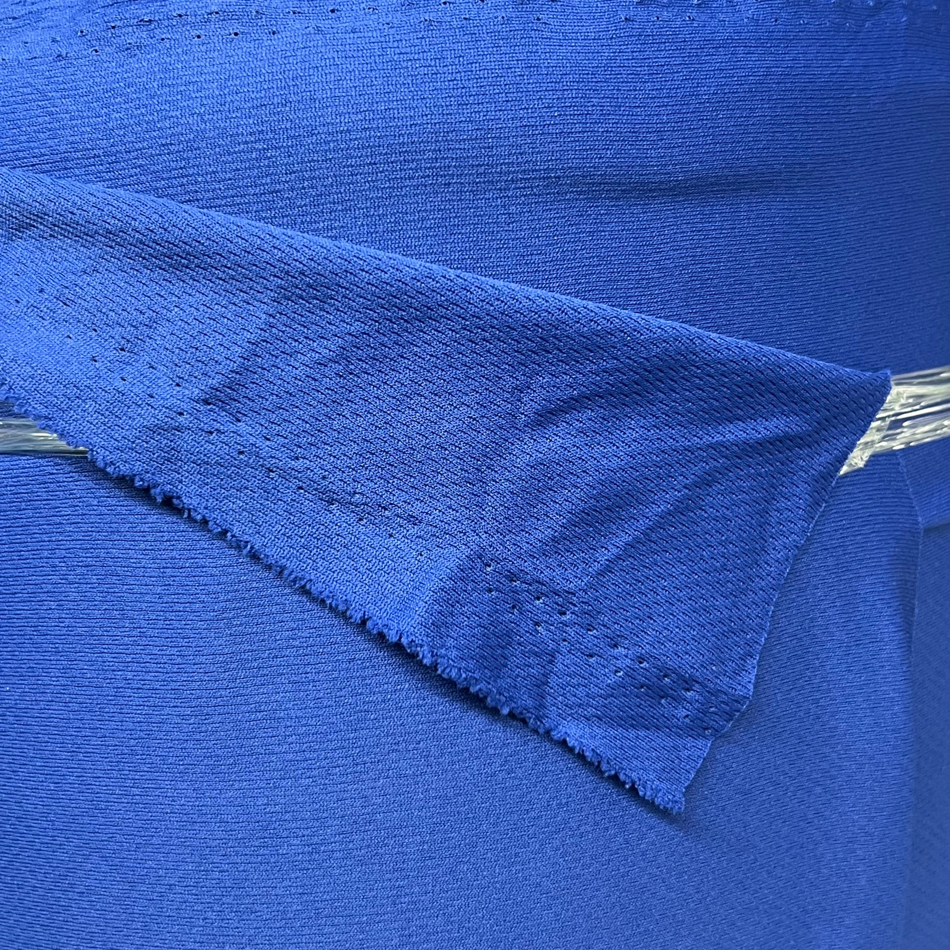 Polyester Knit AM/AM Treatment 60" W x 118 yards L Royal Blue (NEW)