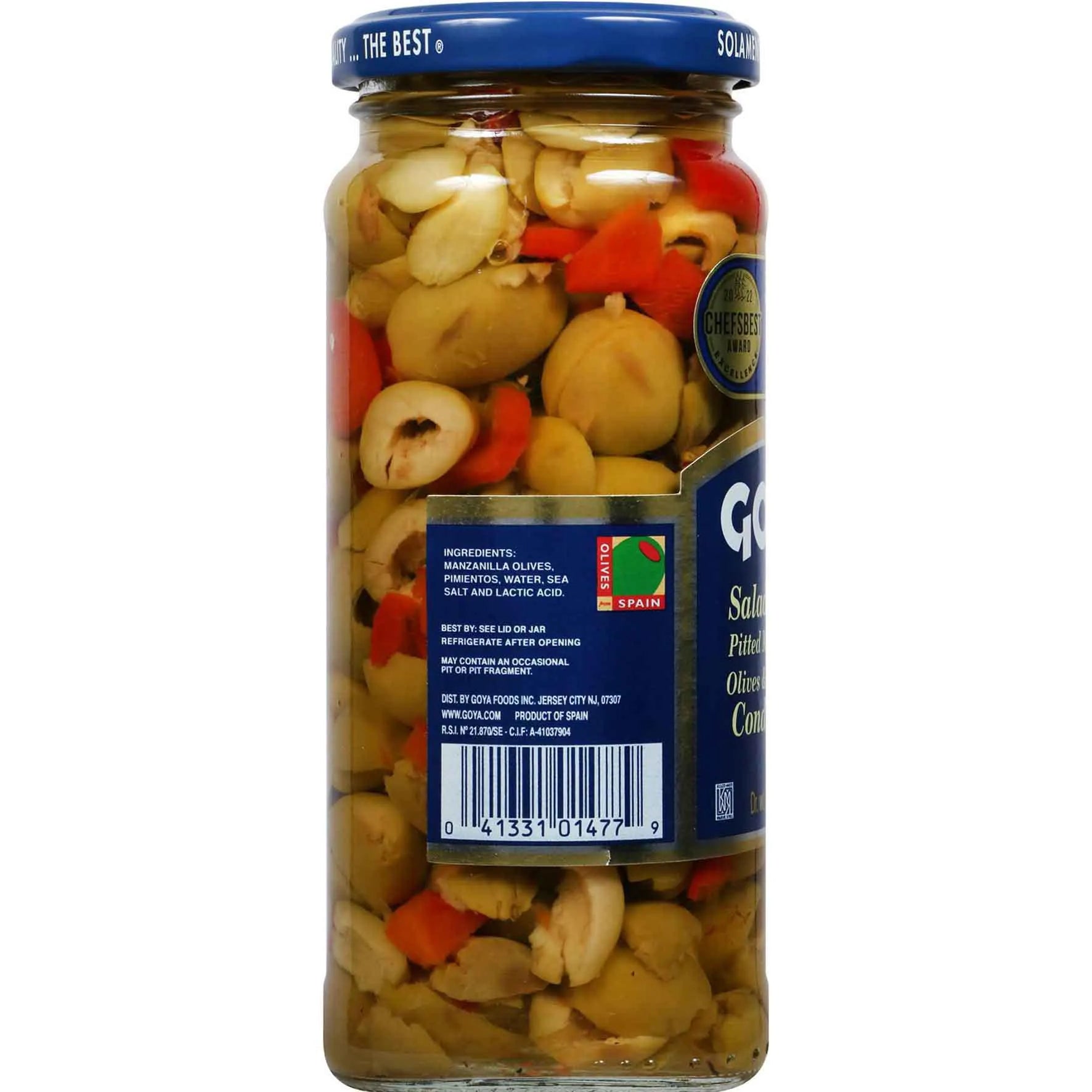 Aceitunas para Ensalada con Pimientos | GOYA | 7 oz