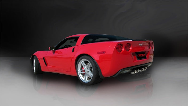 Corsa Performance 3.0" Dual Rear Exit Cat-Back Exhaust System With Twin 4.0" Tips