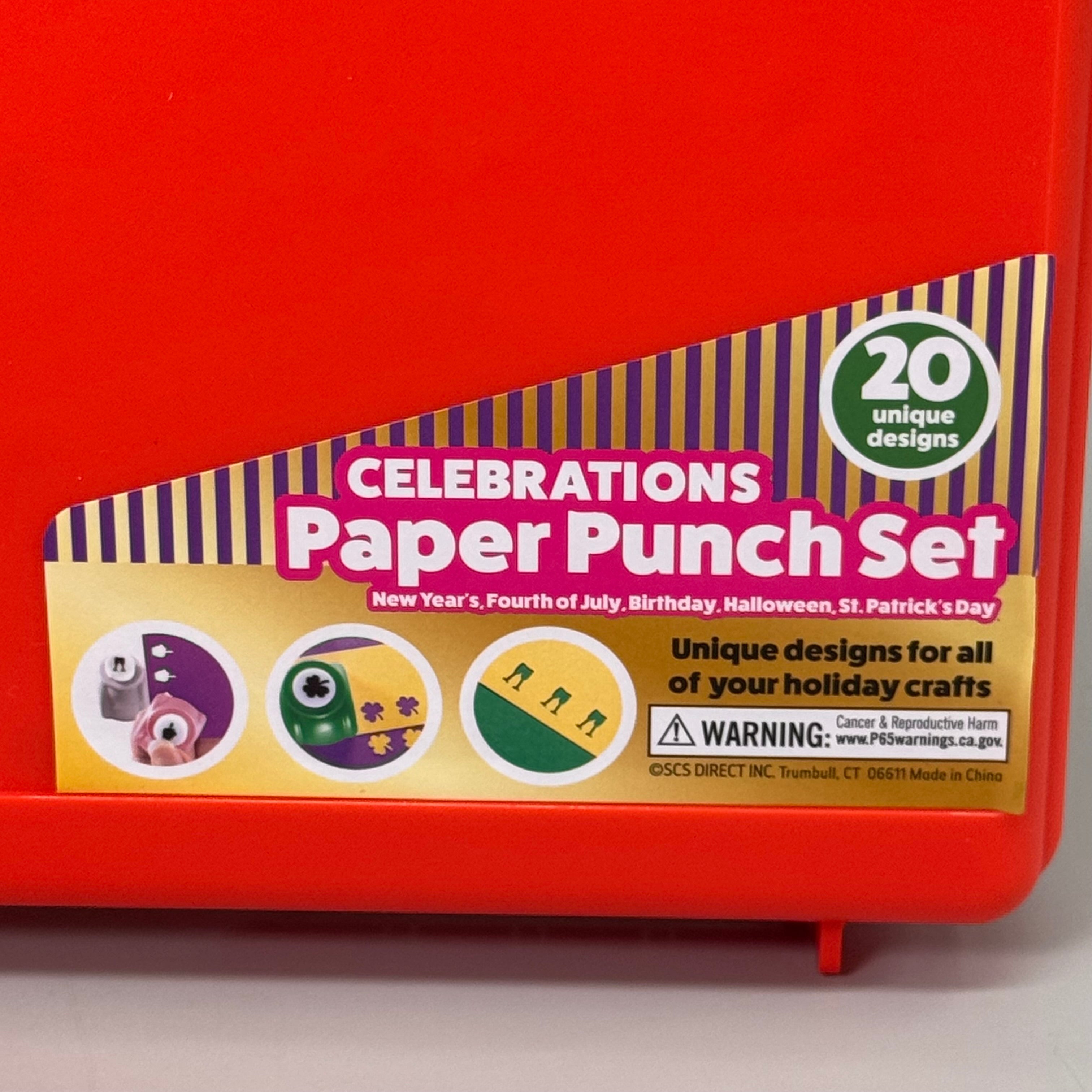 EVERY OCCASION (20 PACK!) Celebrations Paper Punch Set Multi-Color