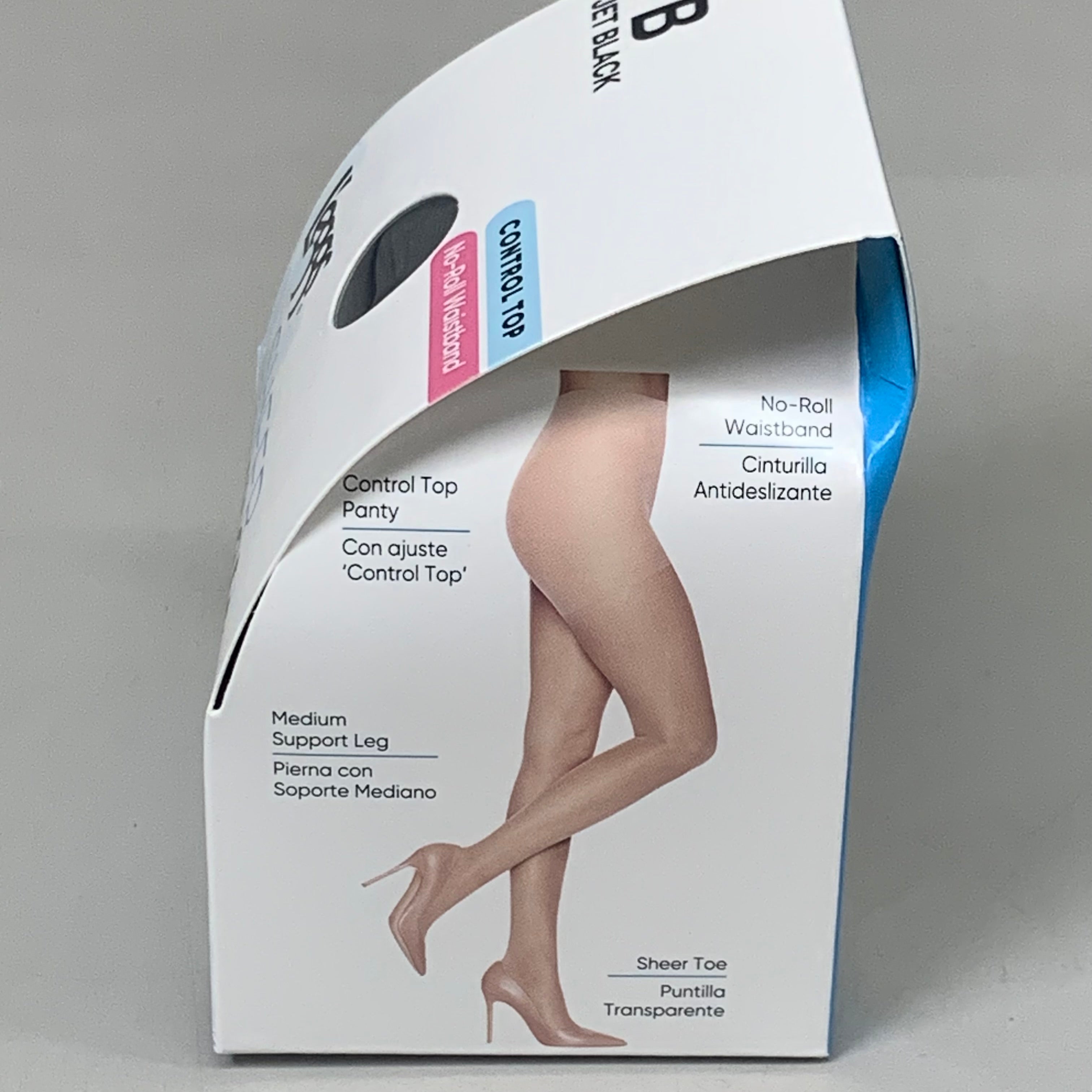 LEGGS (2 PACK) Sheer Energy Compression Tights Medium Support Jett Black