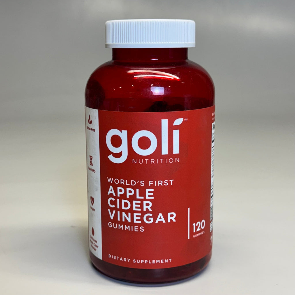ZA@ GOLÍ Nutrition Apple Cider Vinegar 120 Gummies Sz 6.5” H Red BB Exp 08/25
