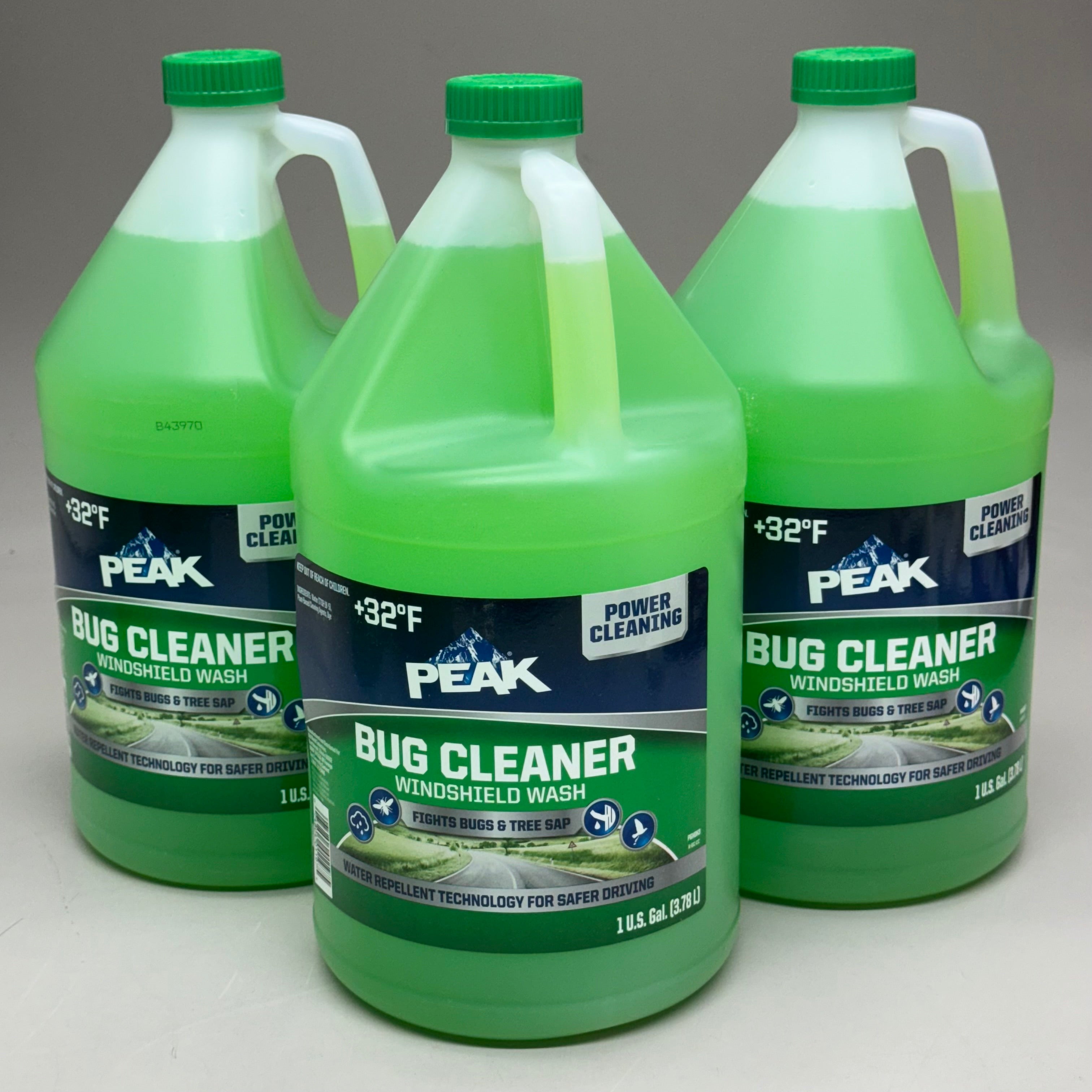 PEAK (3 PACK) Bug Cleaner Windshield Wash 1 Gal