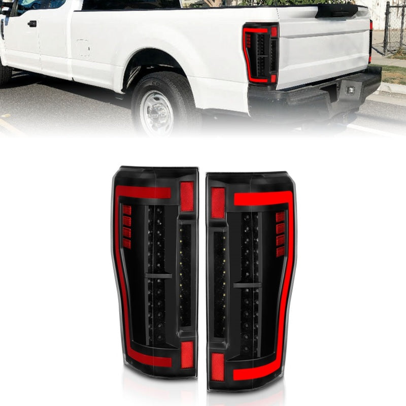 Anzo Ford F-250/350/450/550 Super Duty 17-18 L.E.D Tail Lights Black