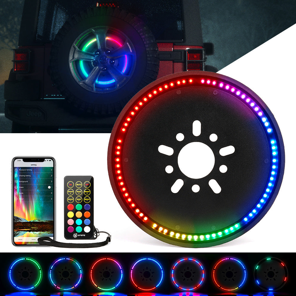 Xprite Wrangler JK RGB LED Spare Tire Brake Light