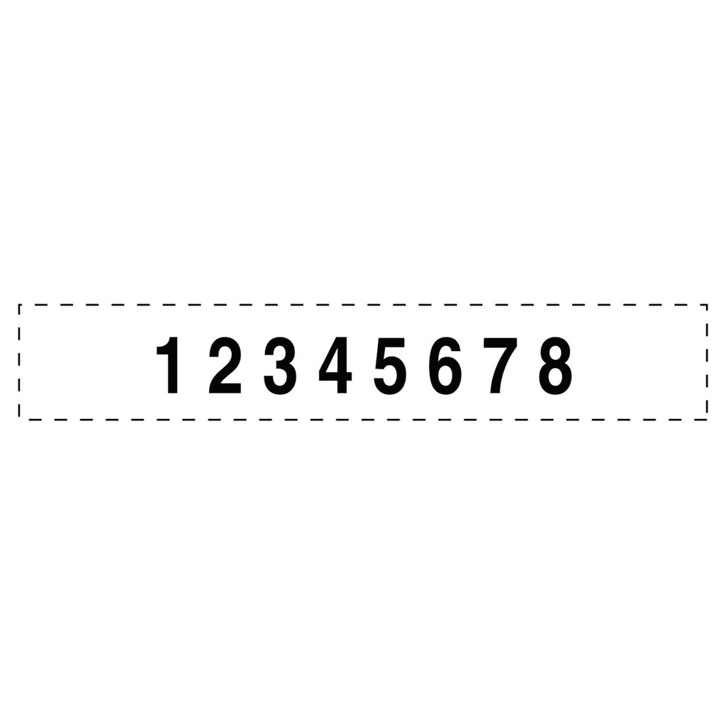Trodat Professional Self-Inking Numberer, Eight Bands/Digits, Type Size: 2, Black