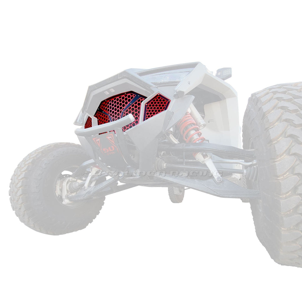 3 Piece Laser Cut Steel Grille RZR PRO R & Turbo R