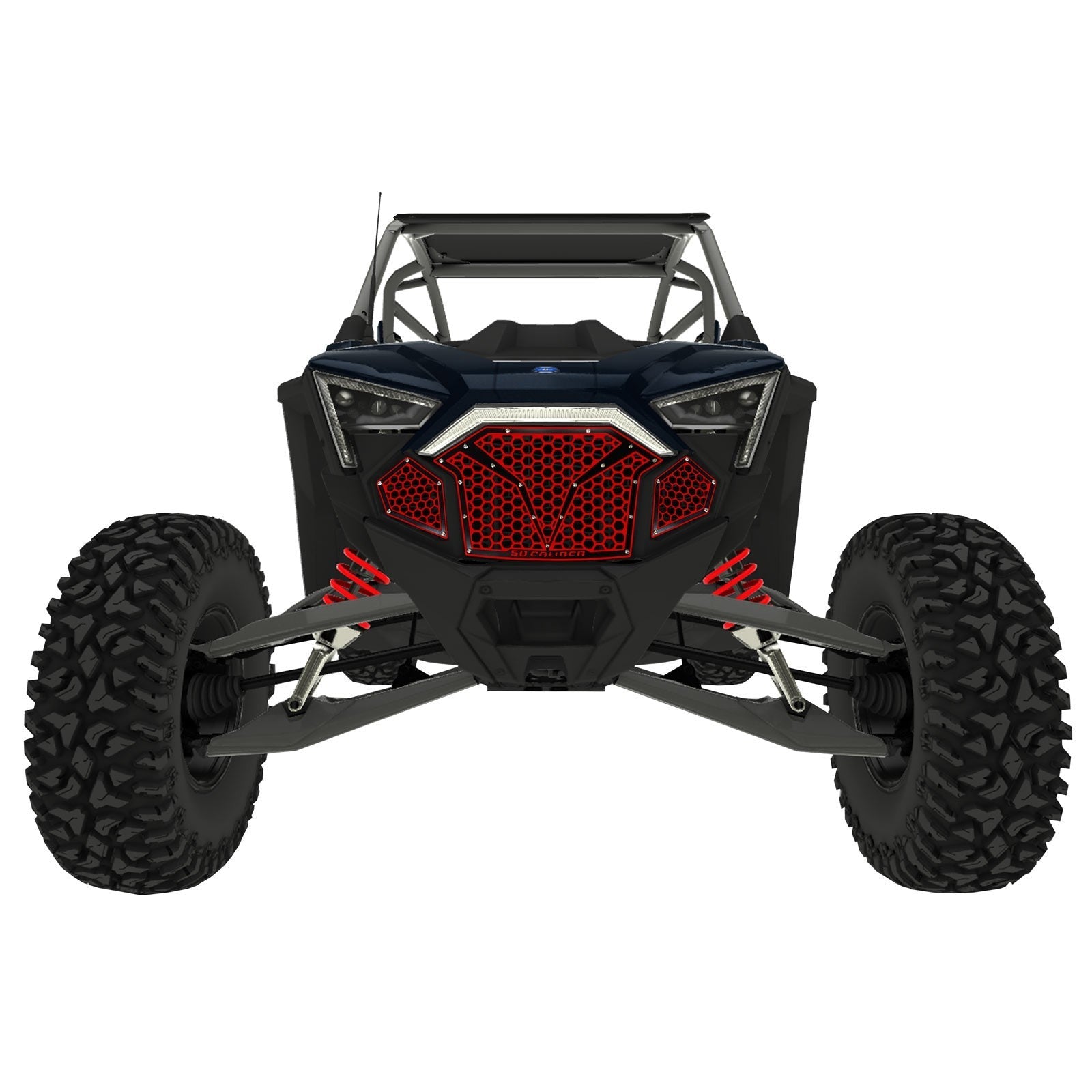 3 Piece Laser Cut Steel Grille RZR PRO R & Turbo R
