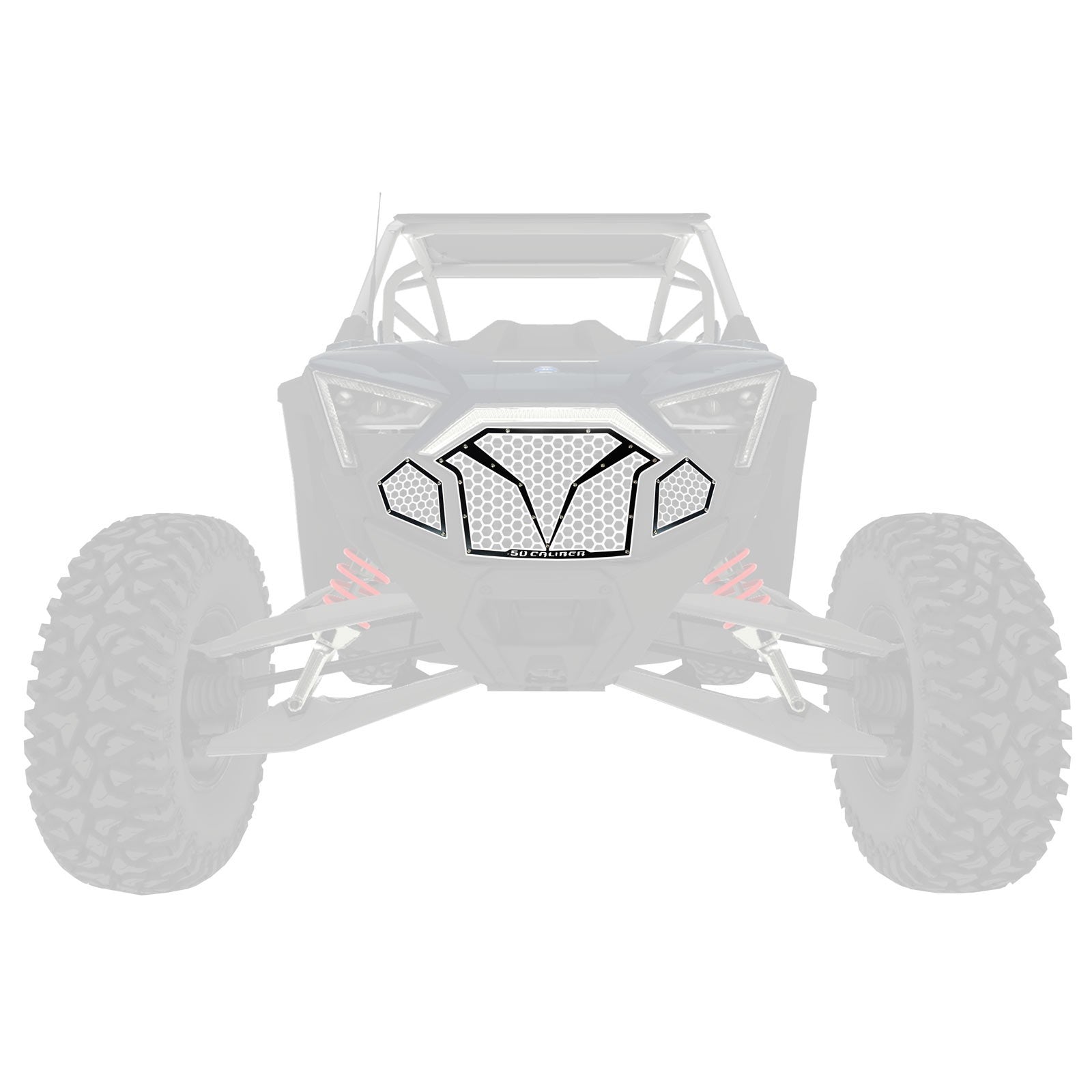 3 Piece Laser Cut Steel Grille RZR PRO R & Turbo R