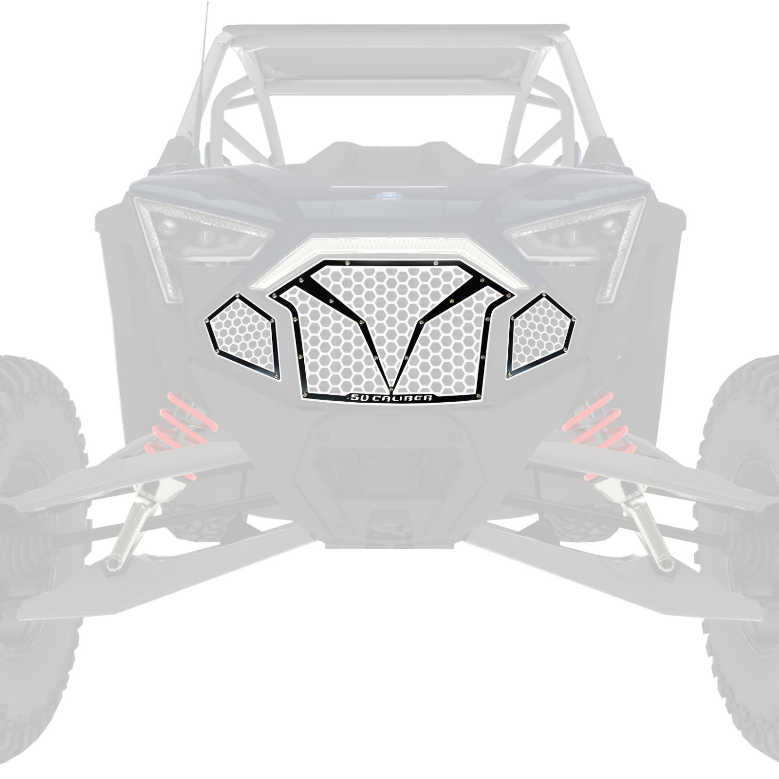 3 Piece Laser Cut Steel Grille RZR PRO R & Turbo R