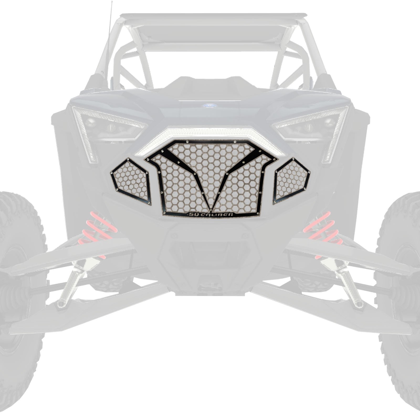 3 Piece Laser Cut Steel Grille RZR PRO R & Turbo R