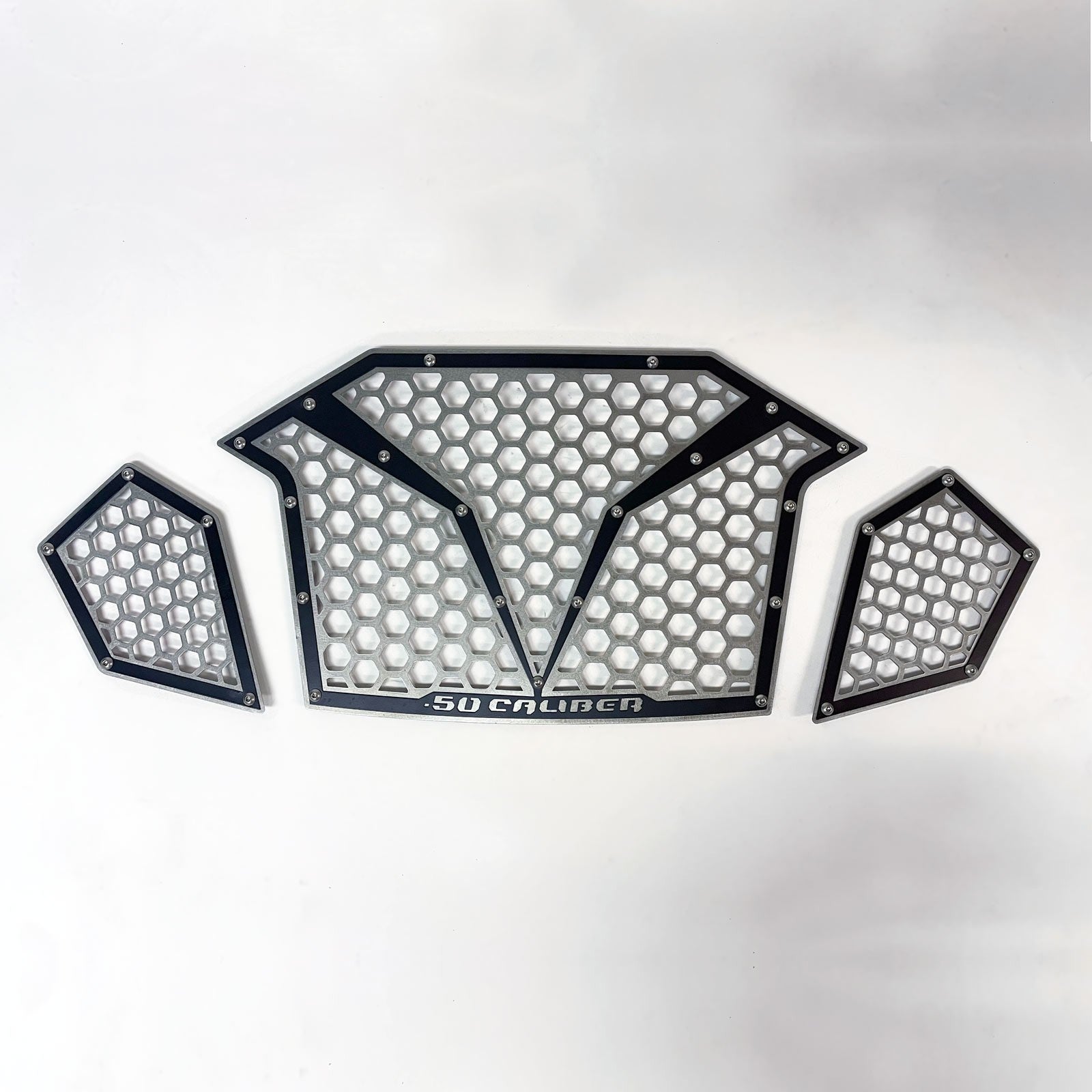 3 Piece Laser Cut Steel Grille RZR PRO R & Turbo R