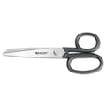 Westcott Kleencut Stainless Steel Shears, 6" Long, 2.75" Cut Length, Black Straight Handle