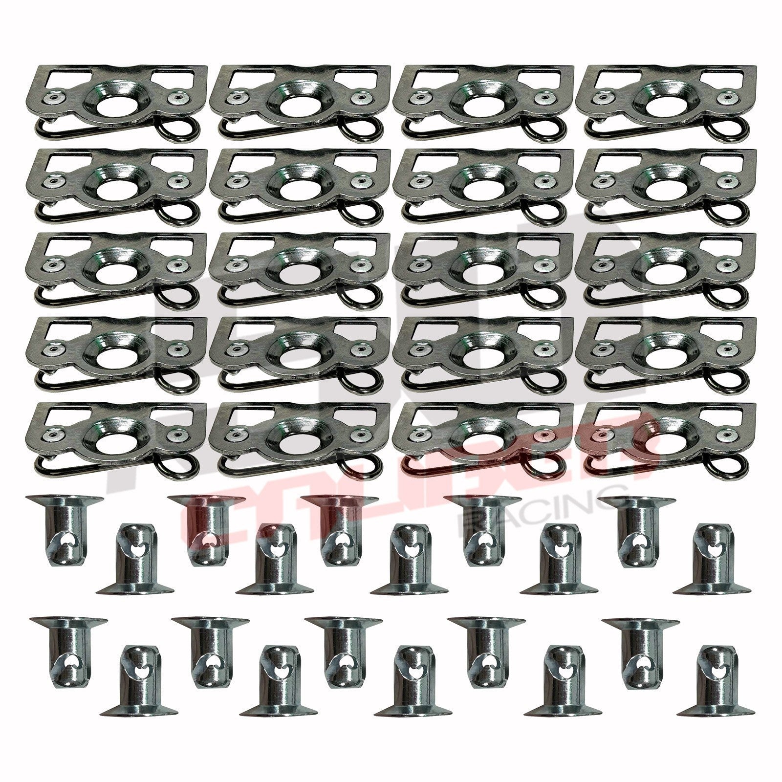 Dzus Tab Plate Kits - Dimpled Center