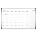 Quartet Magnetic Dry-Erase Calendar, 18 x 30, White Surface, Silver Aluminum Frame