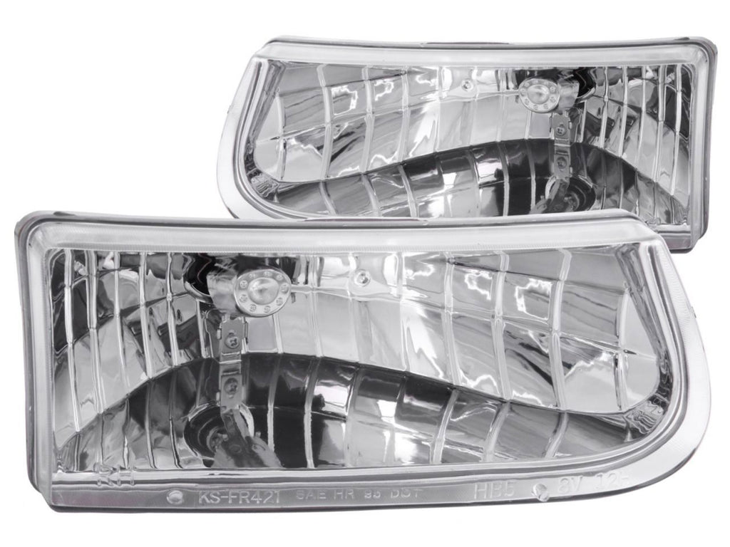 Anzo 1995-2001 Ford Explorer Crystal Headlights Chrome
