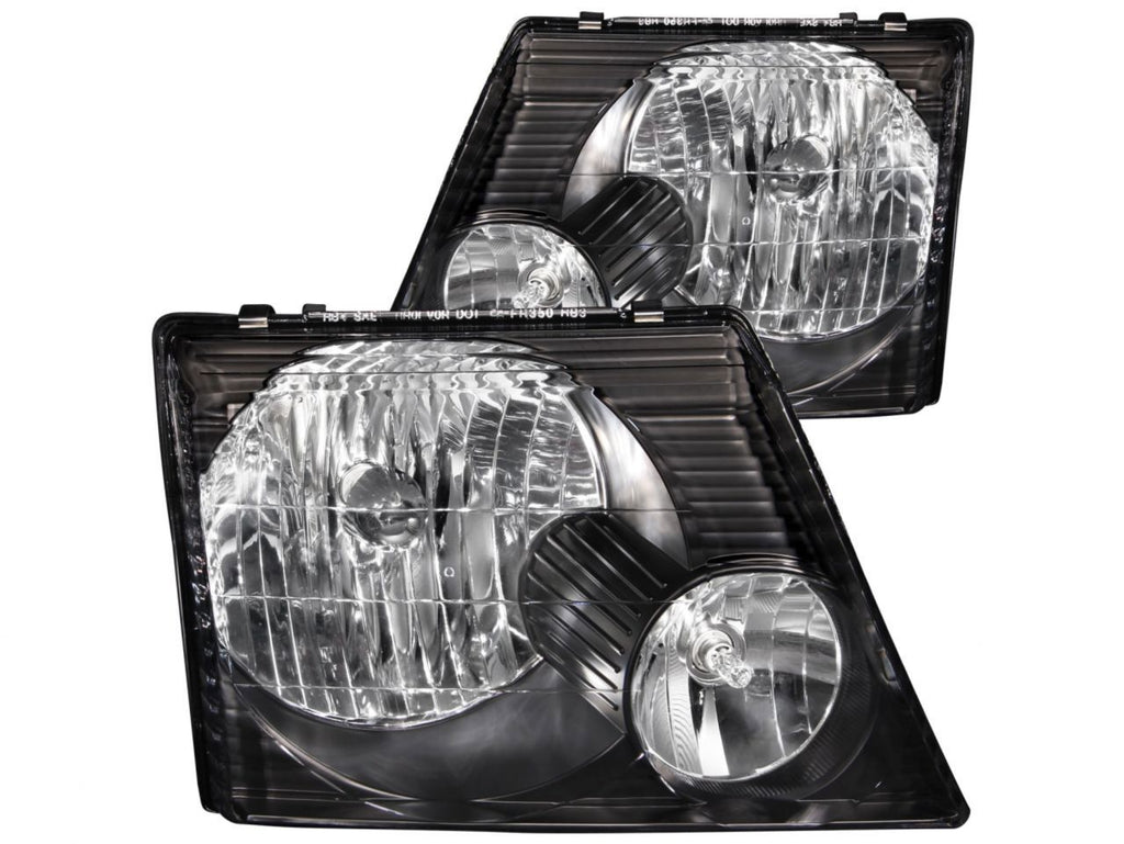 Anzo 2002-2005 Ford Explorer Crystal Headlights Black