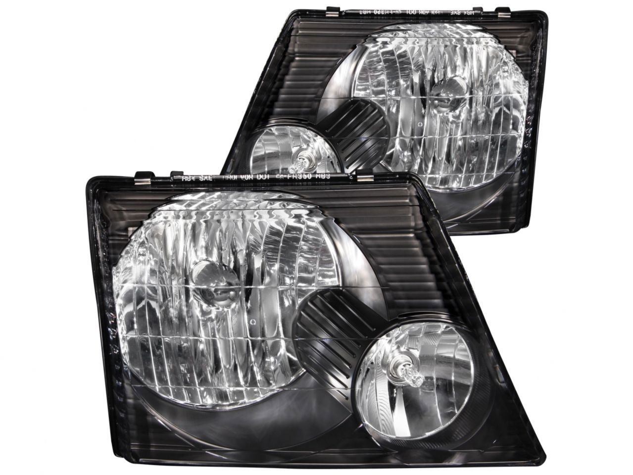 Anzo 2002-2005 Ford Explorer Crystal Headlights Black