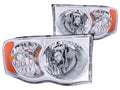 Anzo 2002-2005 Dodge Ram 1500 Crystal Headlights Chrome