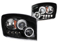 Anzo 2006-2008 Dodge Ram 1500 Projector Headlights w/ Halo Black (CCFL)