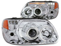 Anzo 1995-2001 Ford Explorer Projector Headlights w/ Halo Chrome 1 pc