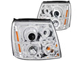 Anzo 2002-2006 Cadillac Escalade Projector Headlights w/ Halo Chrome (CCFL)