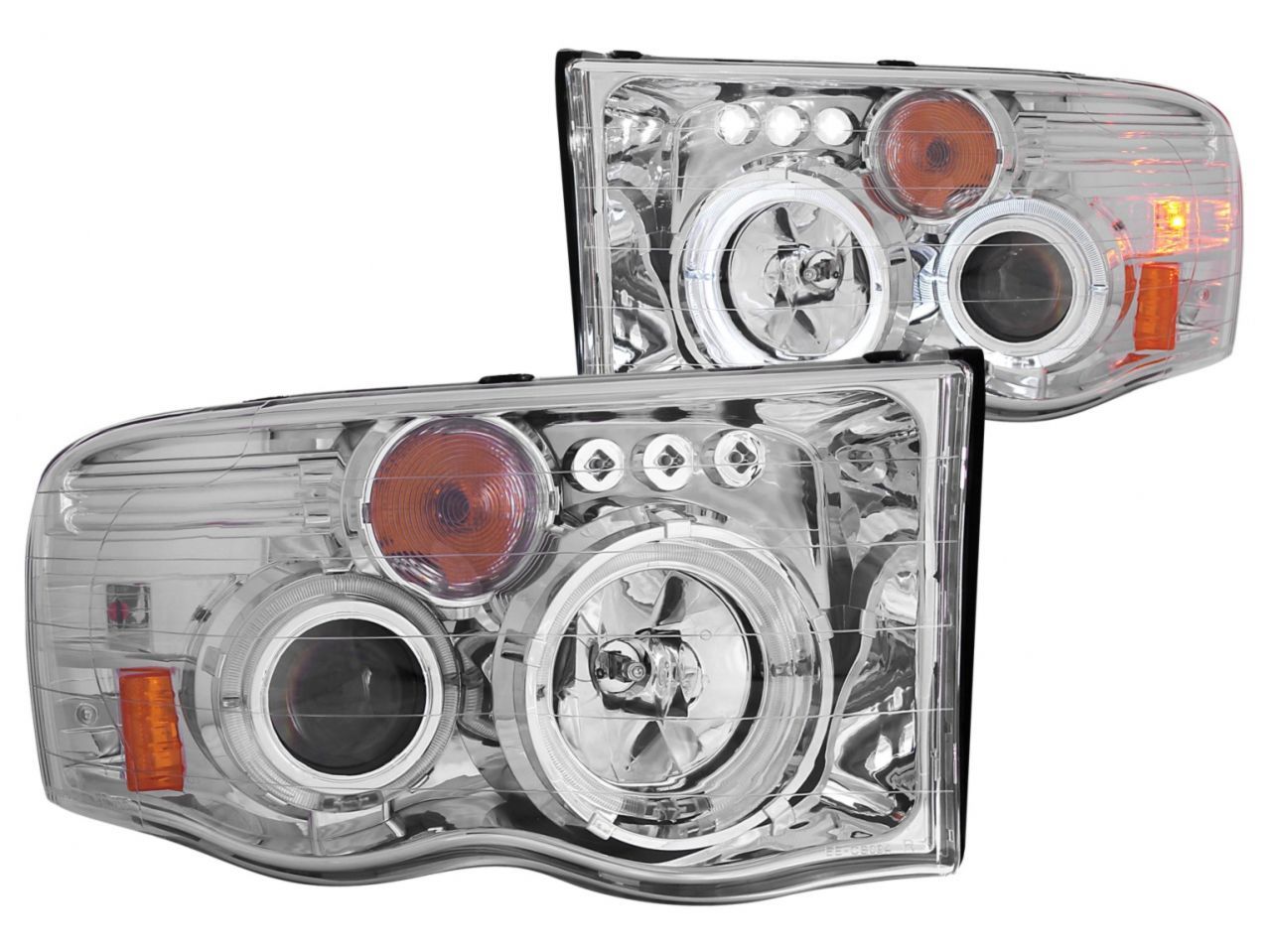 Anzo 2002-2005 Dodge Ram 1500 Projector Headlights w/ Halo Chrome G2