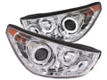 Anzo 2010-2014 Hyundai Tucson Projector Headlights w/ 2 Halos Chrome