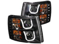 Anzo 2007-2013 Chevrolet Silverado 1500 Projector Headlights w/ U-Bar Black