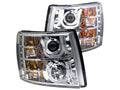 Anzo 2007-2013 Chevrolet Silverado 1500 Projector Headlights w/ U-Bar Chrom