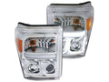 Anzo 2011-2015 Ford F-250 Projector Headlights w/ U-Bar Chrome