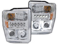Anzo 2008-2010 Ford F-250 Projector Headlights w/ U-Bar Chrome