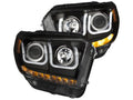 Anzo 2014-2016 Toyota Tundra Projector Headlights w/ U-Bar Black