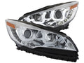 Anzo 2013-2015 Ford Escape Projector Headlights w/ U-Bar Chrome