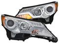 Anzo 2013-2015 Toyota Rav4 Projector Headlights w/Plank Style Design Chrome