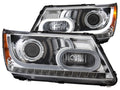 Anzo 2009-2014 Dodge Journey Projector Headlights w/ Plank Style Chrome