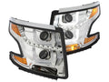 Anzo 2015-2016 Chevrolet Suburban Projector Headlights w/U-Bar Chrome Clear