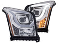 Anzo 2015-2016 Gmc Yukon Projector Headlights w/ Plank Style Design Black