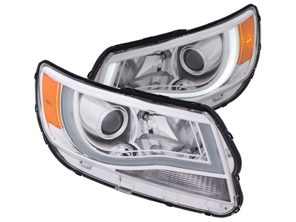 Anzo 2015-2016 Chevrolet Colorado Projector Headlights w/Plank Style Design