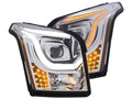 Anzo 2015-2016 Gmc Yukon Projector Headlights w/ Plank Style Switchback Chr