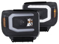 Anzo GMC Sierra 2500HD/3500HD 15-18 Projector Headlights Black