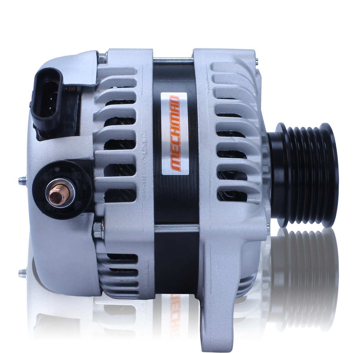 Mechman 170 Amp High Output Racing Alternator Ford 5.0L Coyote Engine Swap - 1 Wire Turn On