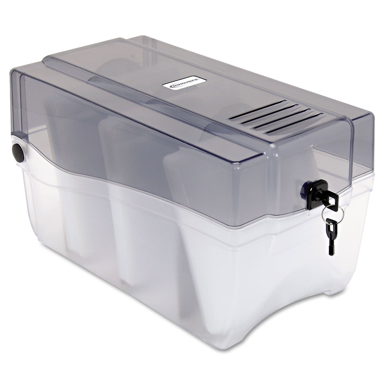 Innovera CD/DVD Storage Case, Holds 150 Discs, Clear/Smoke