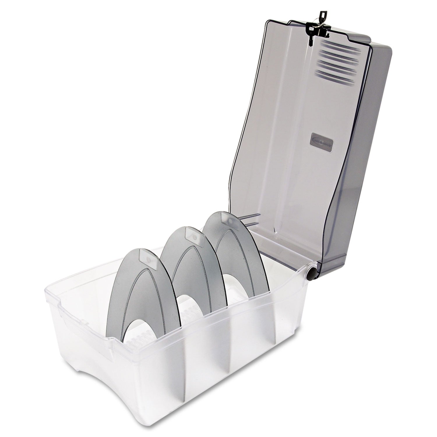 Innovera CD/DVD Storage Case, Holds 150 Discs, Clear/Smoke
