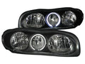 Anzo 1998-2002 Chevrolet Camaro Crystal Headlights w/ Halo Black