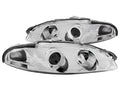 Anzo 1997-1999 Mitsubishi Eclipse Projector Headlights w/ Halo Chrome